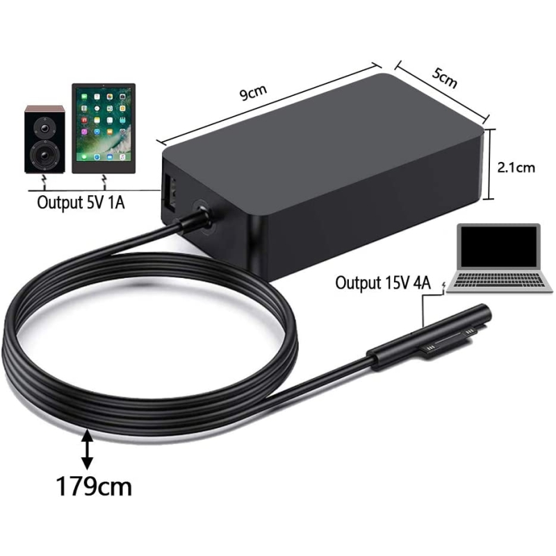 Chargeur Microsoft surface pro 3/4/5/6/7/X-424